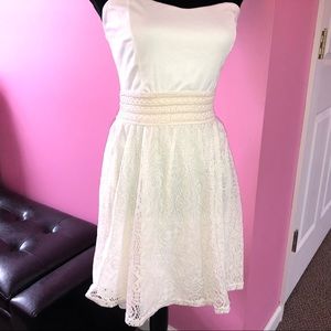 Strapless Lace Dress